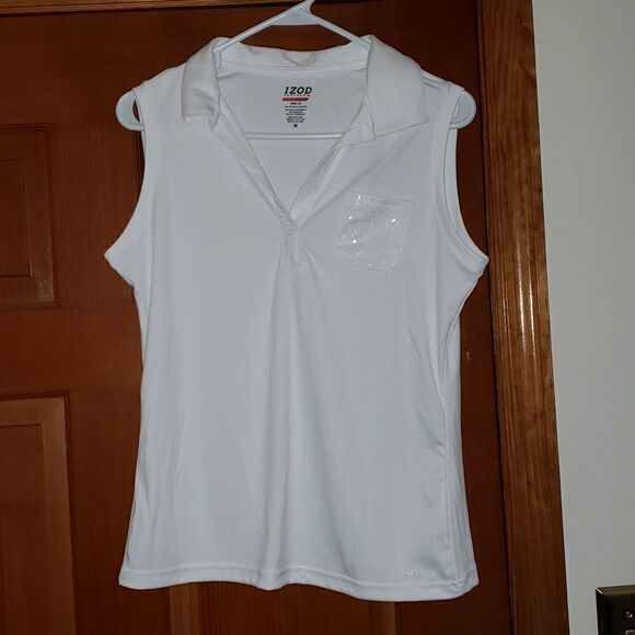 IZOD white sleeveless top - Picture 1 of 4